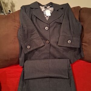 Jean Blazer and Pants Set